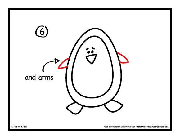 How To Draw A Penguin - Art for Kids Hub