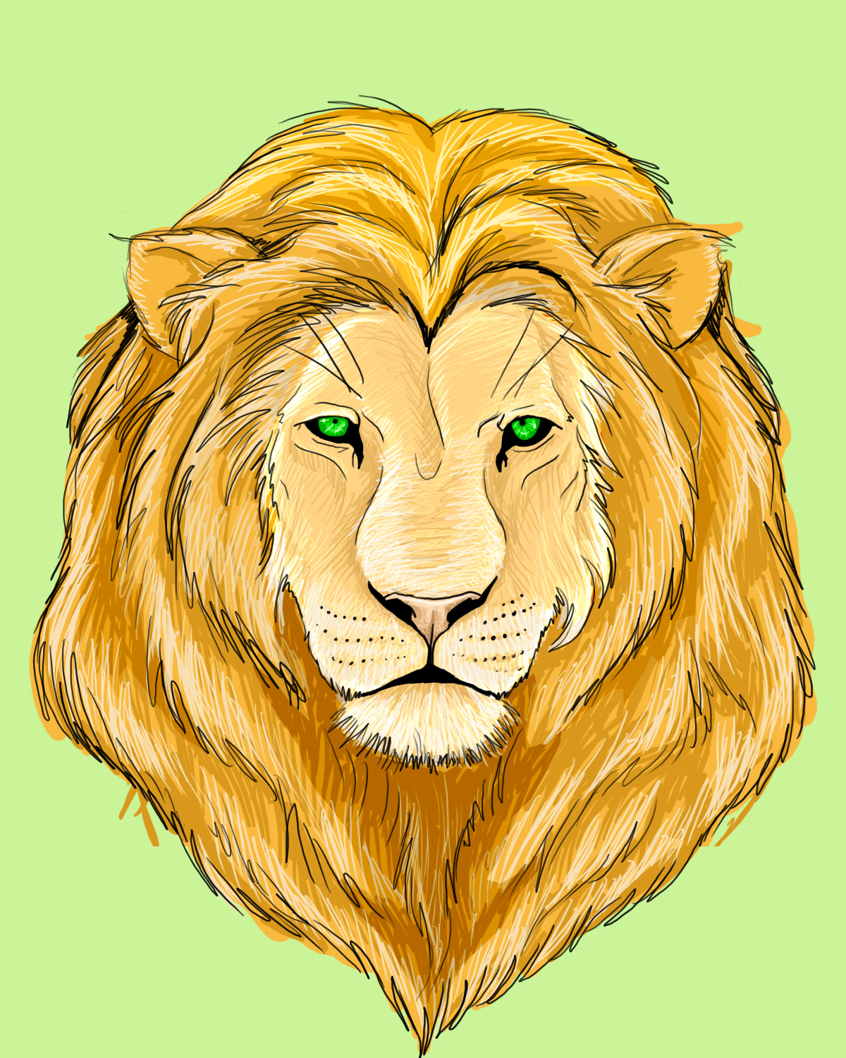 Lion Face Tattoo Graphic | Tattoobite.com