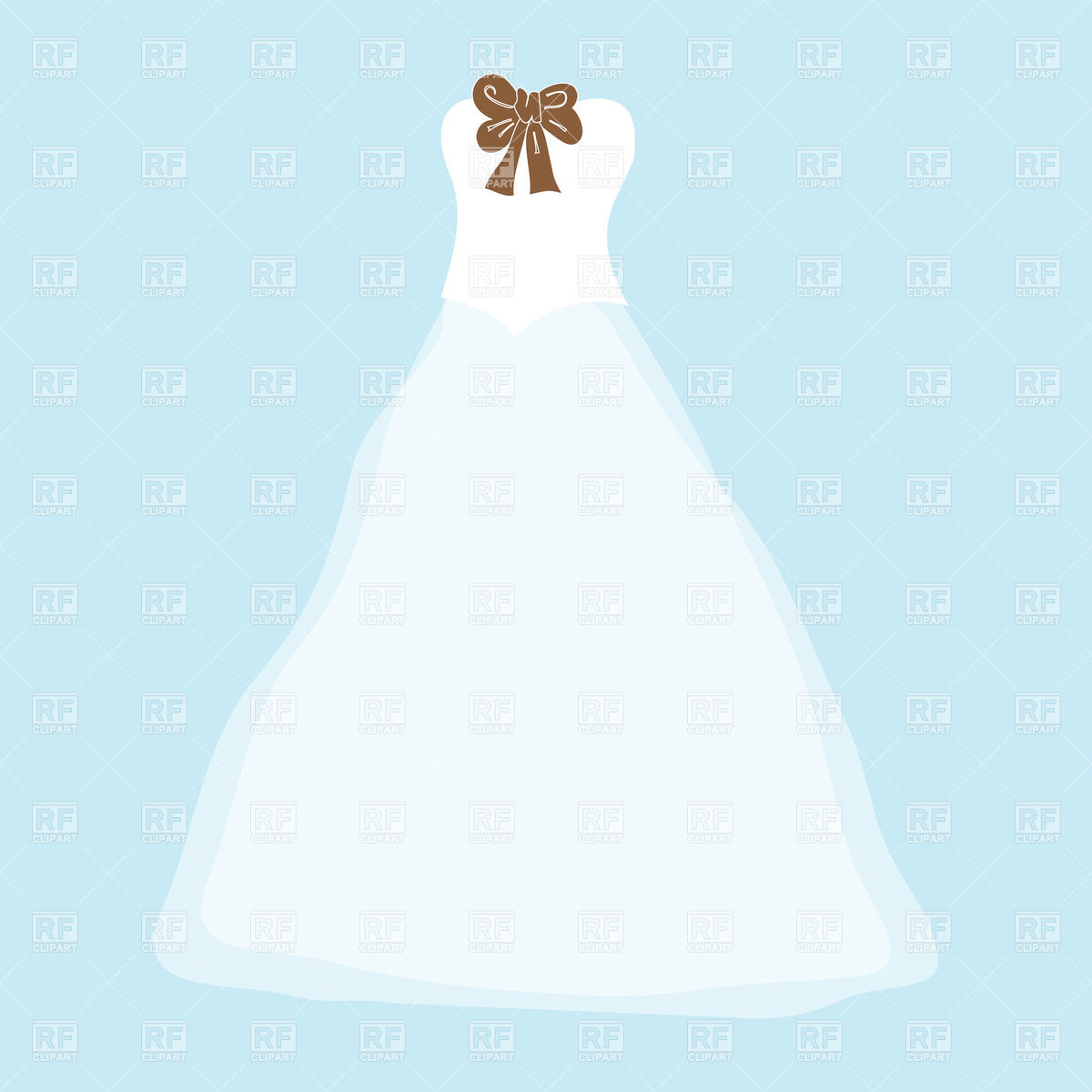 White wedding dress with brown bow, 24325, Objects, download ...