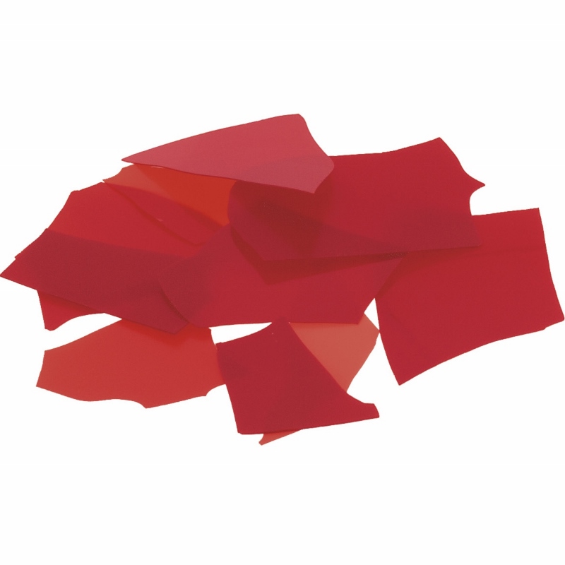 Bullseye Glass Confetti: Red Opal 0124 (50g)