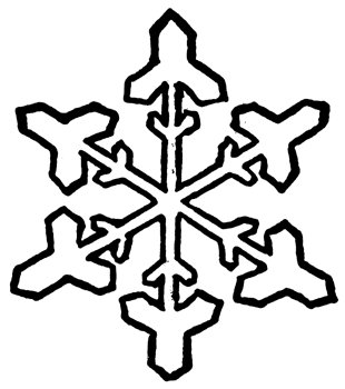 Snowflake Outline - ClipArt Best