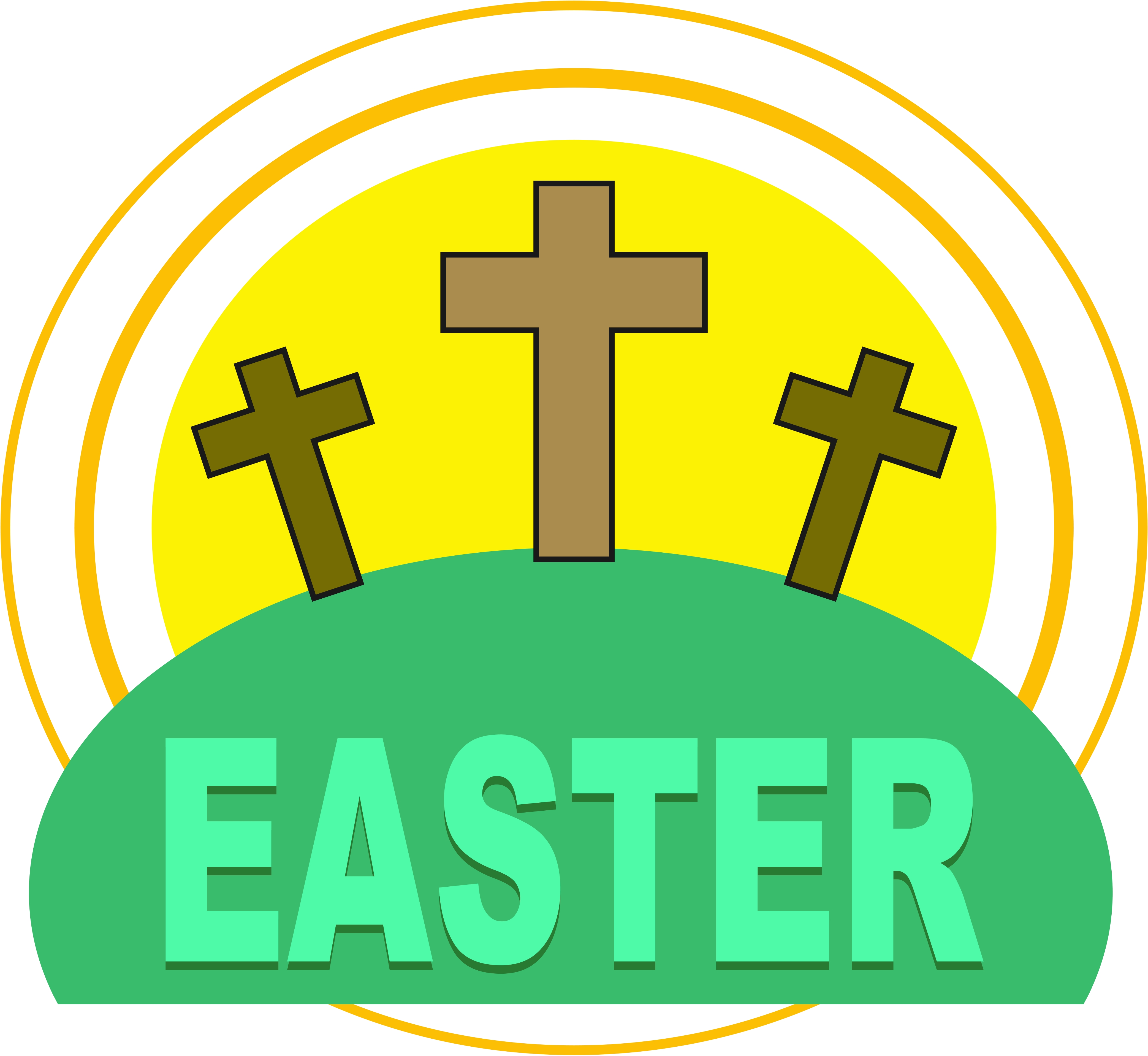 Easter Calvary image - vector clip art online, royalty free ...