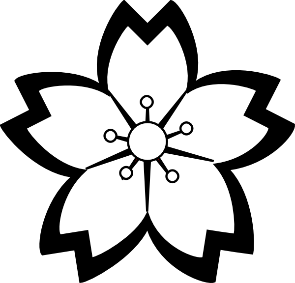 Mod Flower Blossom clip art - vector clip art online, royalty free ...