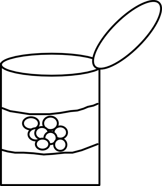 Tin Can clip art - vector clip art online, royalty free & public ...