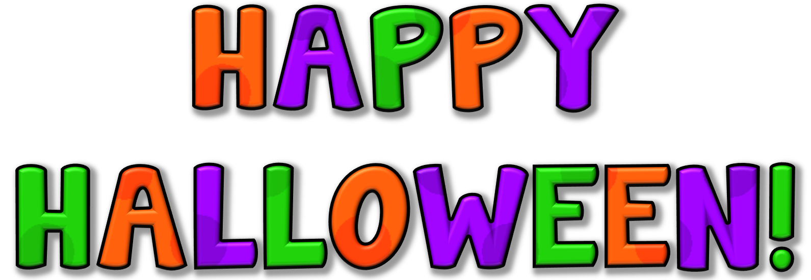 Kids Happy Halloween Clipart | T-O-N