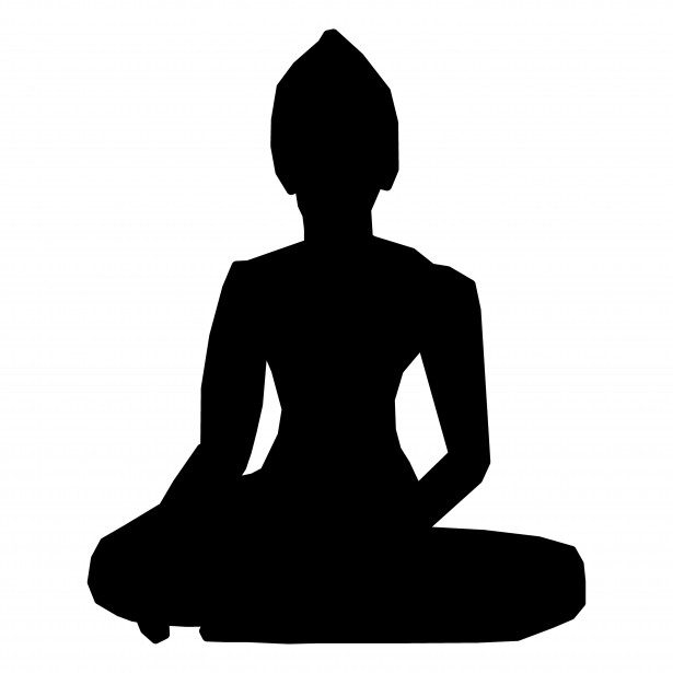 Silhouette Of Buddha Free Stock Photo - Public Domain Pictures
