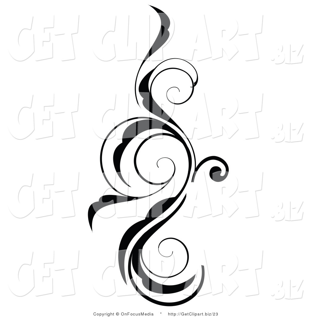 Royalty Free Stock Get Designs of Floral Scrolls