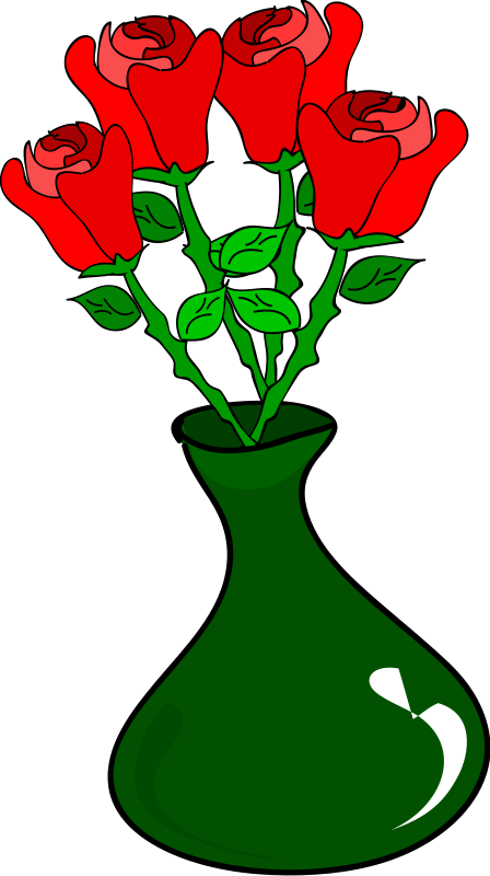 Clip Art Vase Of Flowers - ClipArt Best