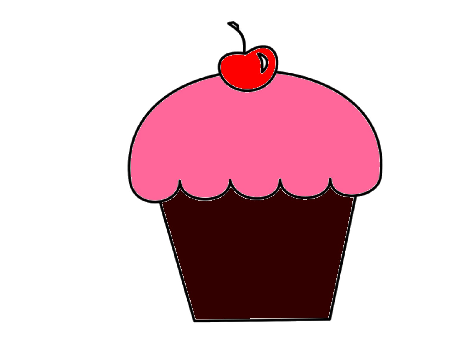 Cupcake image - vector clip art online, royalty free & public domain