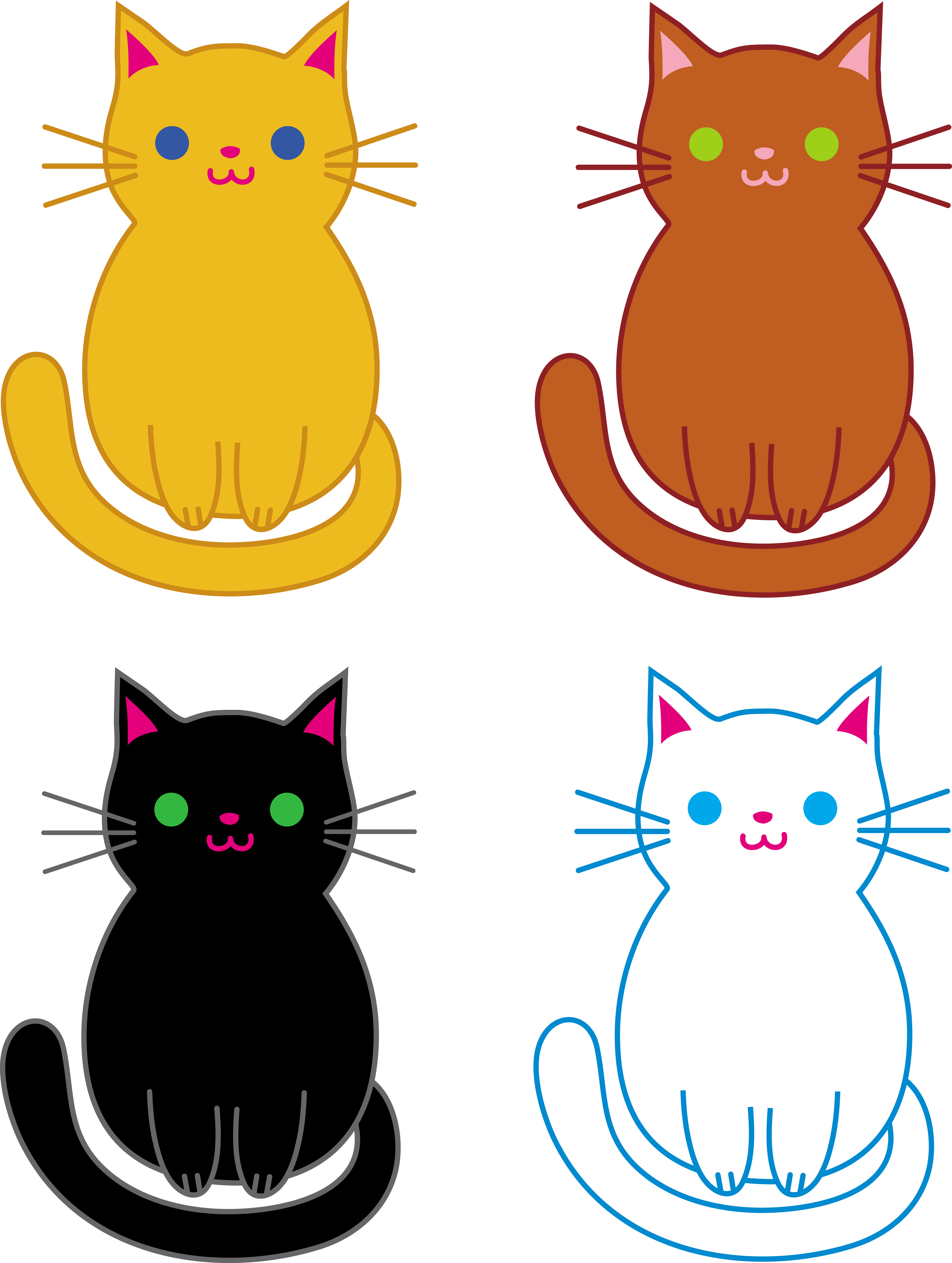 17 cute cat clip art. | Clipart Panda - Free Clipart Images