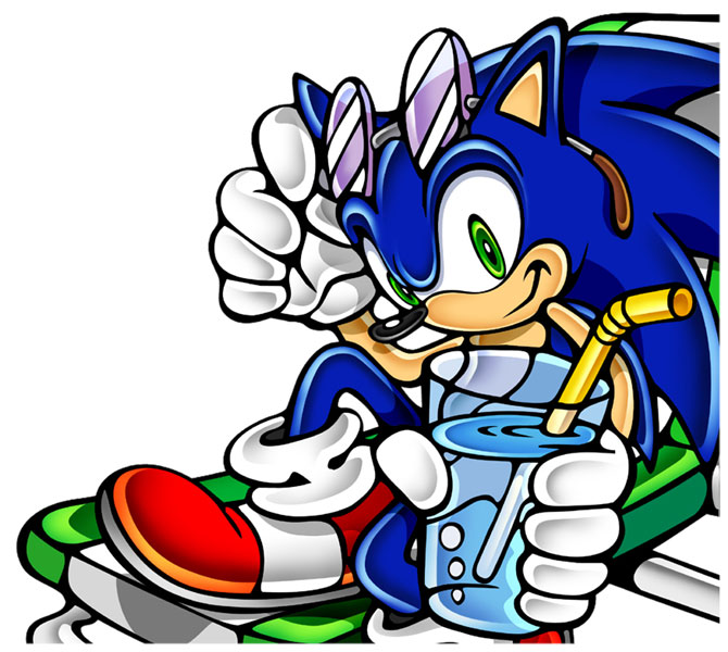 Sonic & Cool Drink - Characters & Art - Sonic Adventure