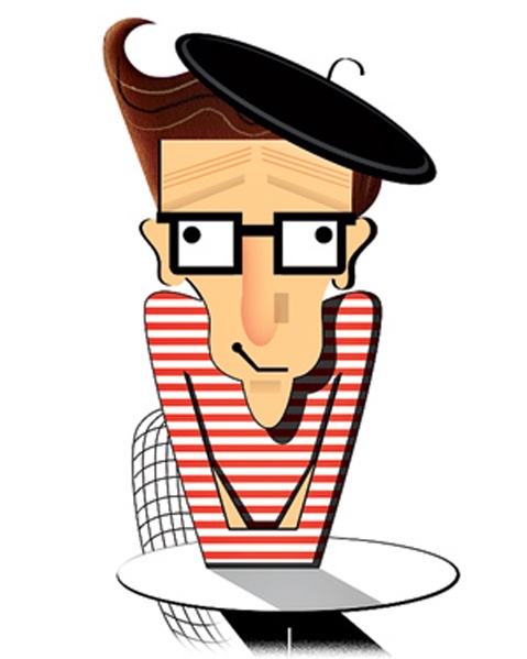 Woody Allen by Robert Risko | cartoon art | Pinterest