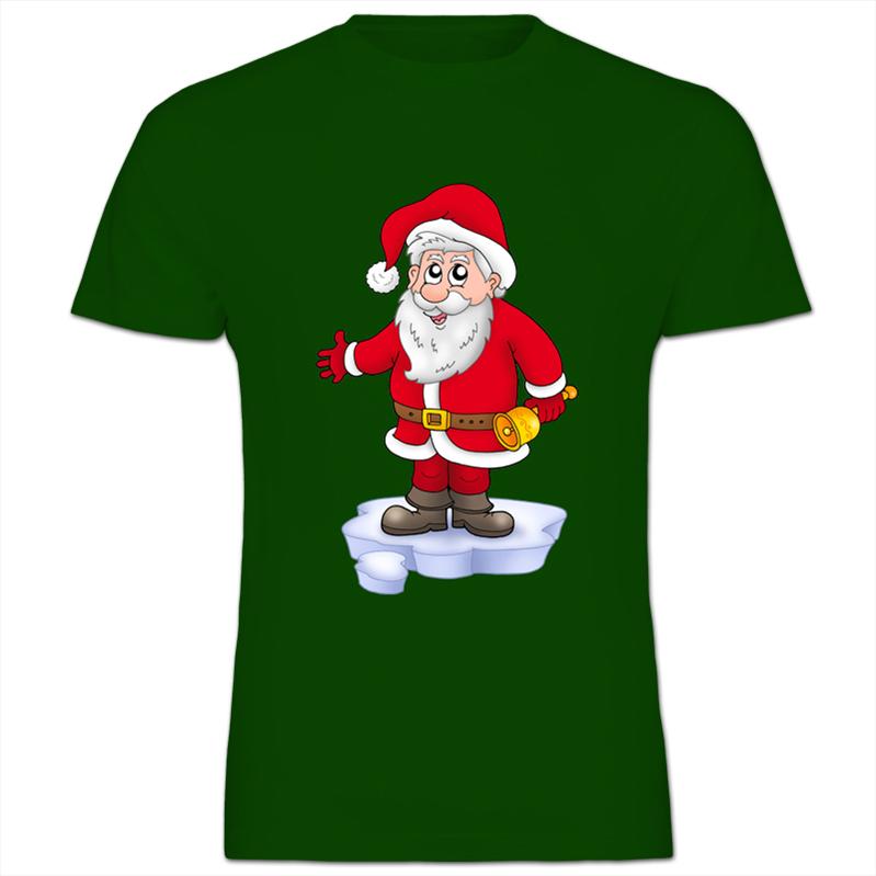 Father Christmas Ringing Xmas Bells Kids Boy Girl T-Shirt | eBay