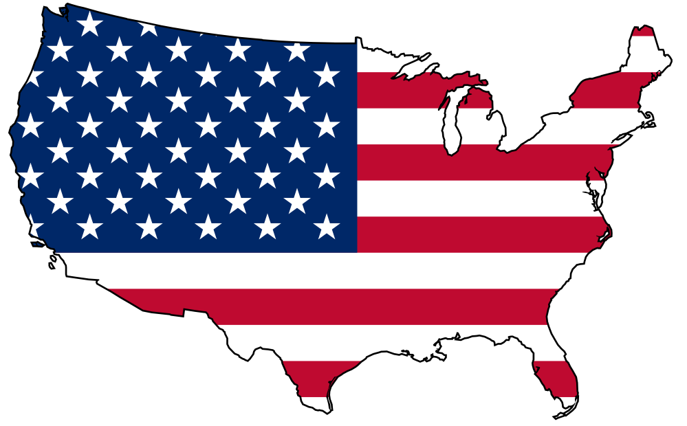 USA Flag Map clipartist.net SVG colouringbook.