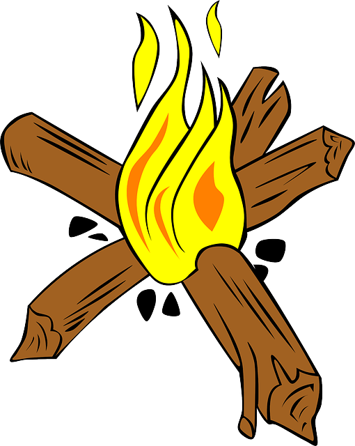 Cartoon Fire With Wood | Clipart Panda - Free Clipart Images