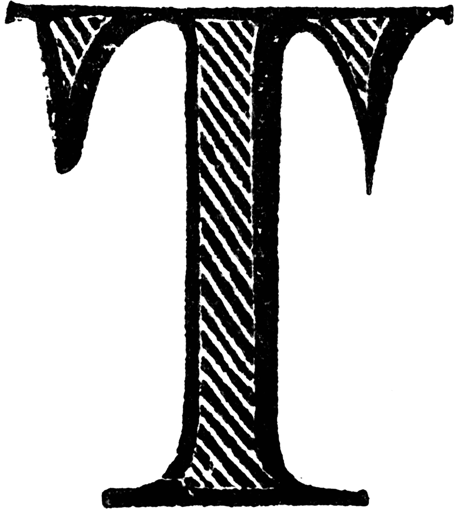 Decorative Letter T | ClipArt ETC