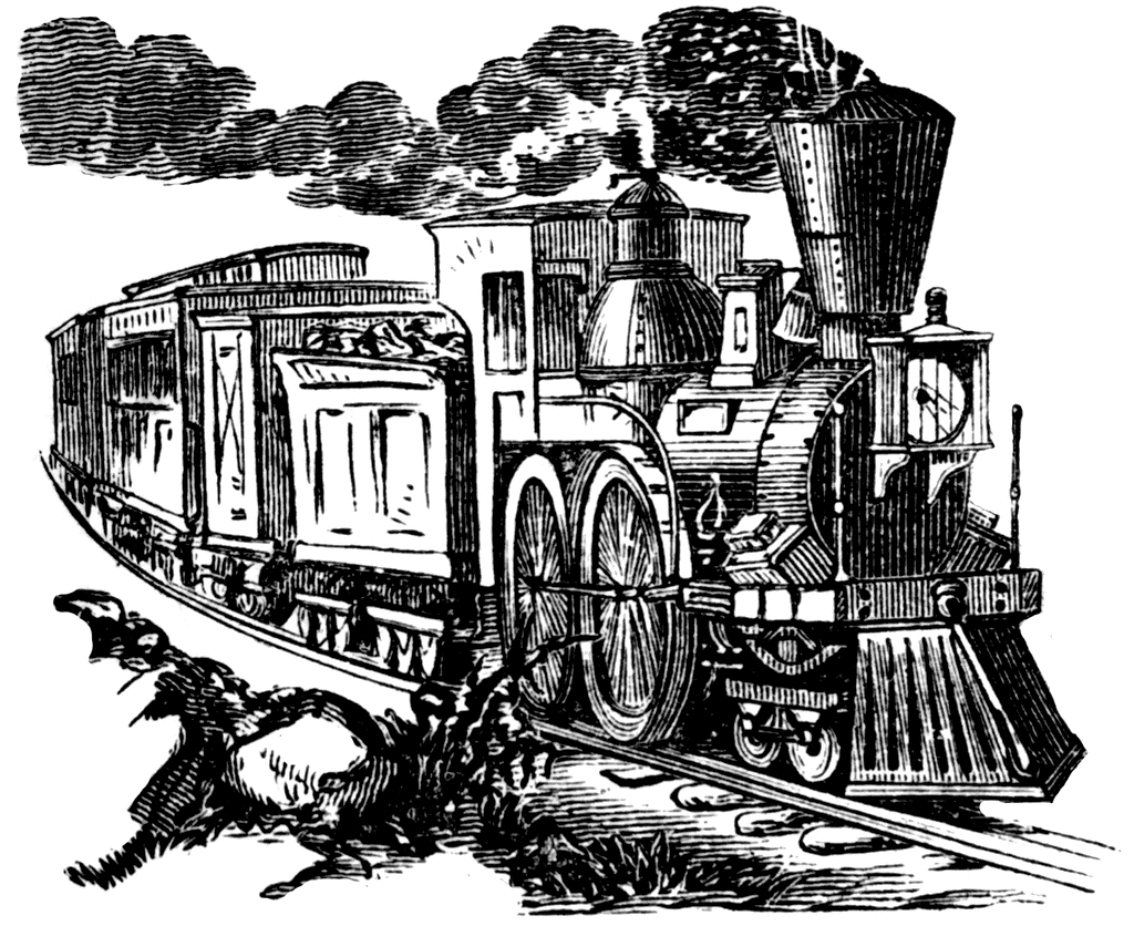 Clip art on Pinterest | Old Trains, Vintage Clip Art and Trains