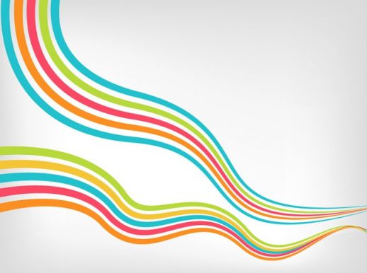 Striped Waves Vector - AI PDF - Free Graphics download