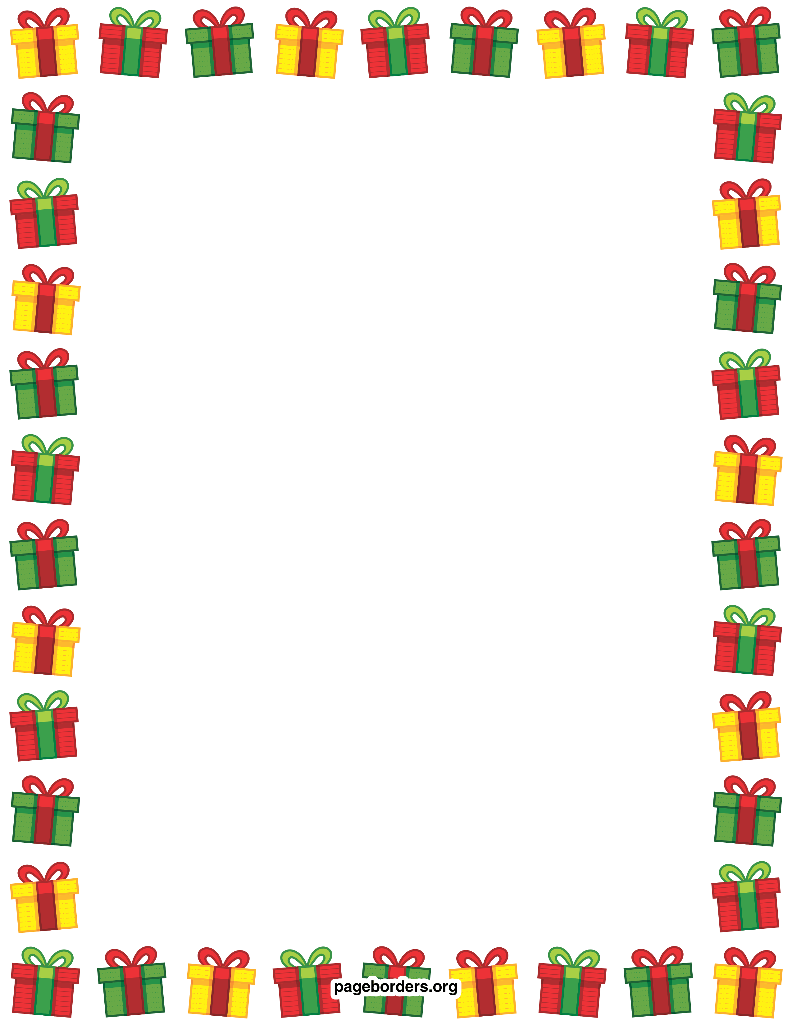 Free Printable Christmas Clip Art Borders