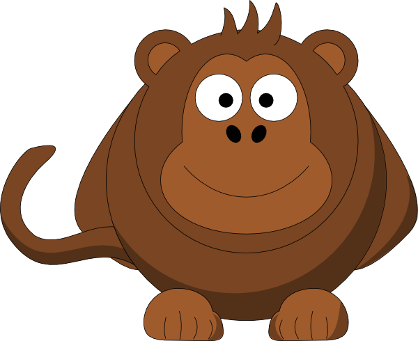 Huge Cartoon Monkey Clip Art at Clker.com - vector clip art online ...