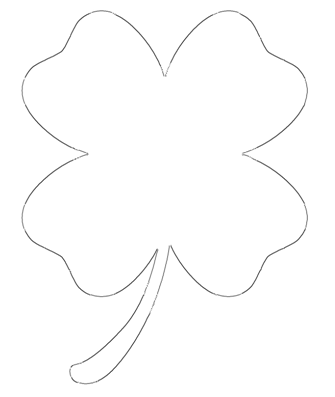 Free Printable Four Leaf Clover Templates – Large & Small Patterns ...