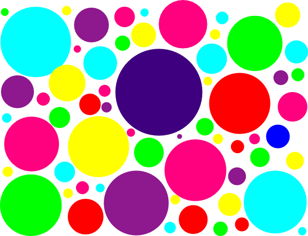 Multi Colored Polka Dots Clip Art at Clker.com - vector clip art ...