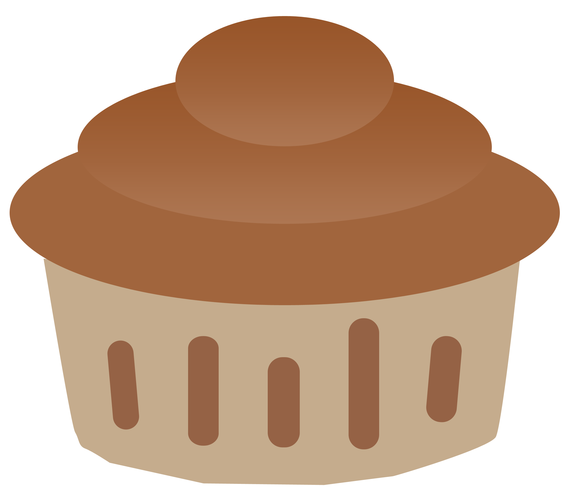 Vanilla and Chocolate Cupcake Clipart | Cupcake Clipart