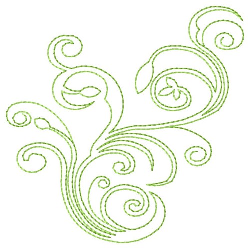 Embellishments Embroidery Design: Swirly Lines from Grand Slam Designs