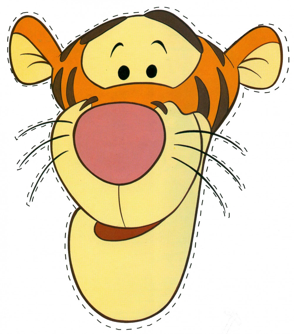 Downloadable Printable Tigger Mask