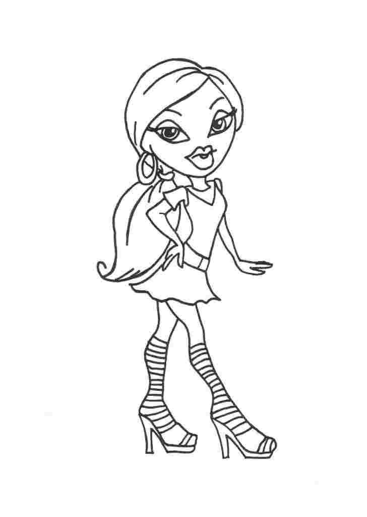 Pictxeer » Search Results » Bratz Coloring Pages To Print