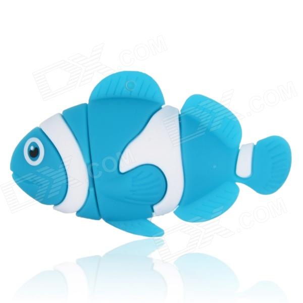 Cute Cartoon Fish Style USB 2.0 Flash Drive Disk - Blue + White ...