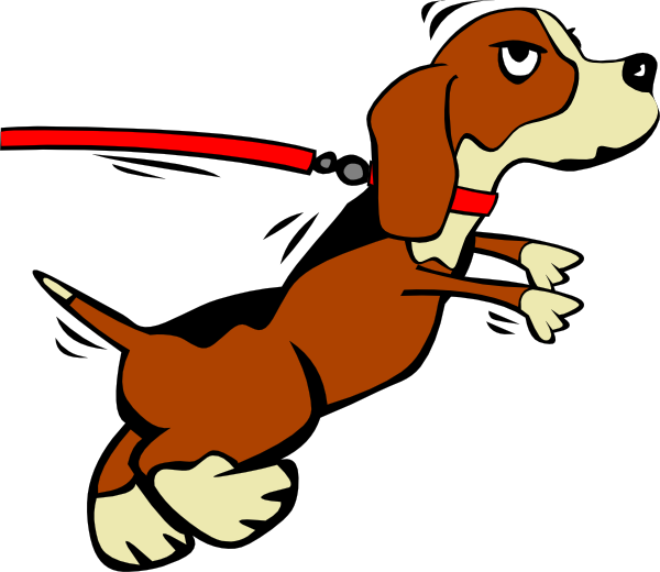 Dog On Leash SVG Downloads - Animal - Download vector clip art online