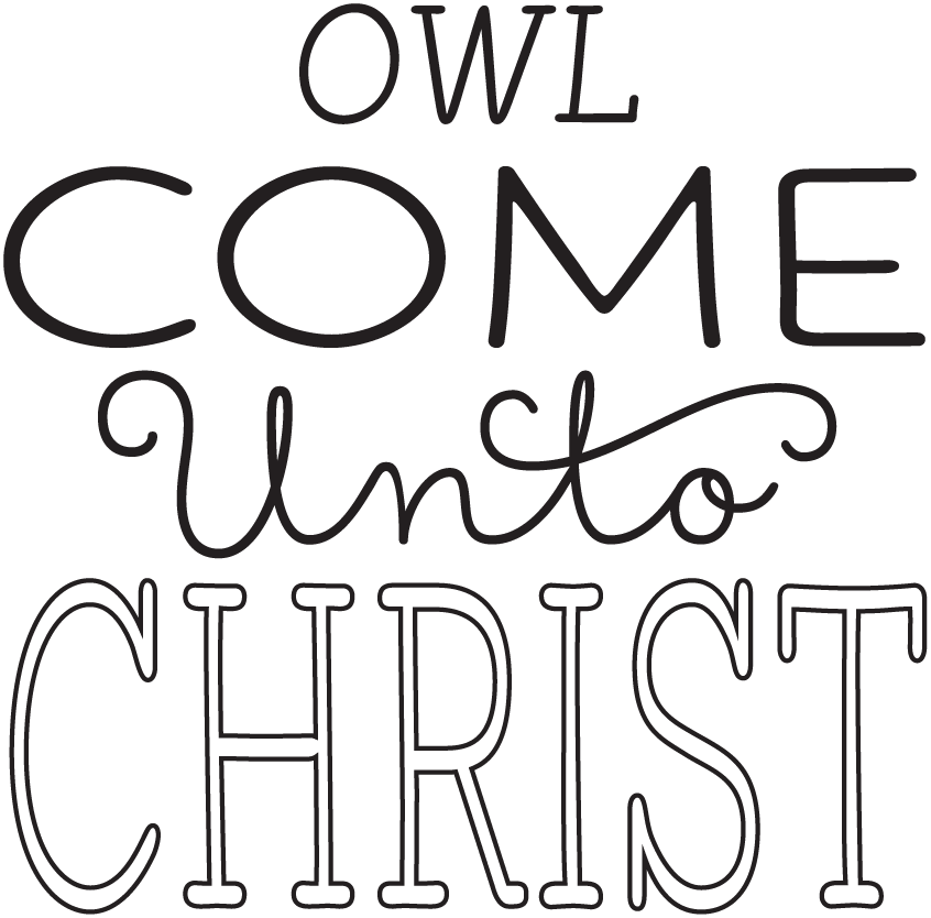 YW Personal Progress V{owl}ues Come Unto Christ Clipart | Hang a ...
