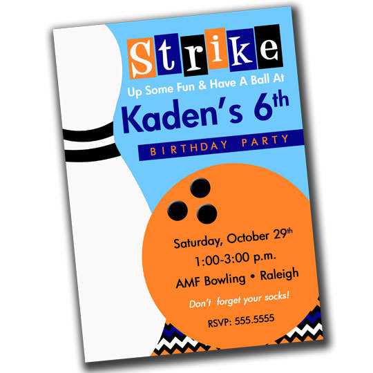 Amf Bowling Party Invitations 4