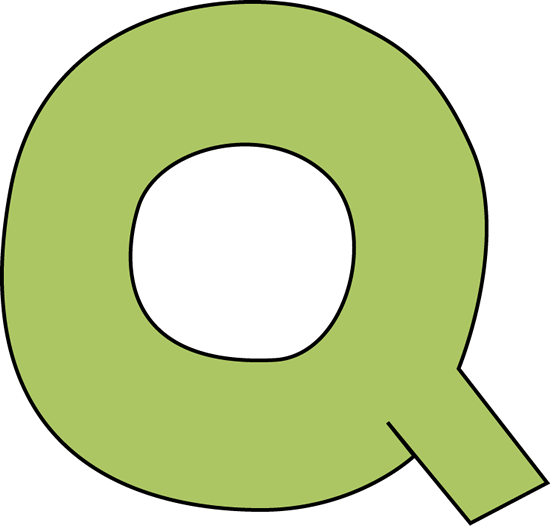 Green Letter Q Clip Art - Green Letter Q Image