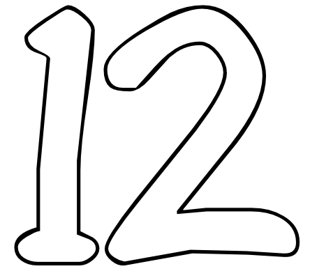 Pictures Of The Number 12 - Cliparts.co