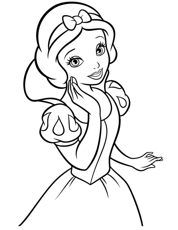  Cartoon Girl Coloring Pages 4