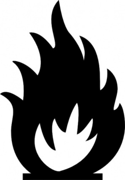 Sabathius Fire Warning Symbol clip art Vector | Free Download