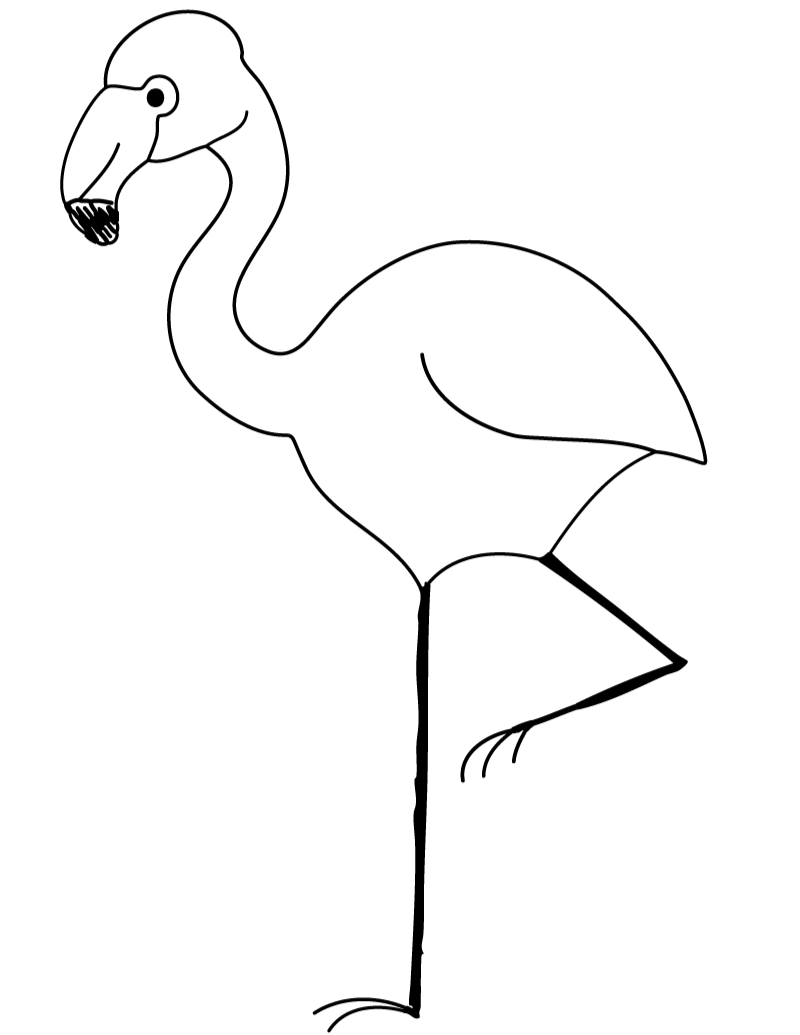 Free Printable Flamingo Coloring Page - ClipArt Best - ClipArt Best