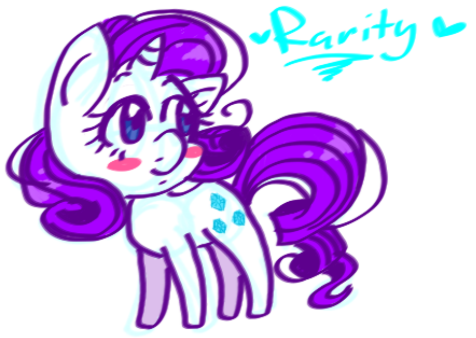 Rarity Chibi by HippieUnicornFlower on deviantART