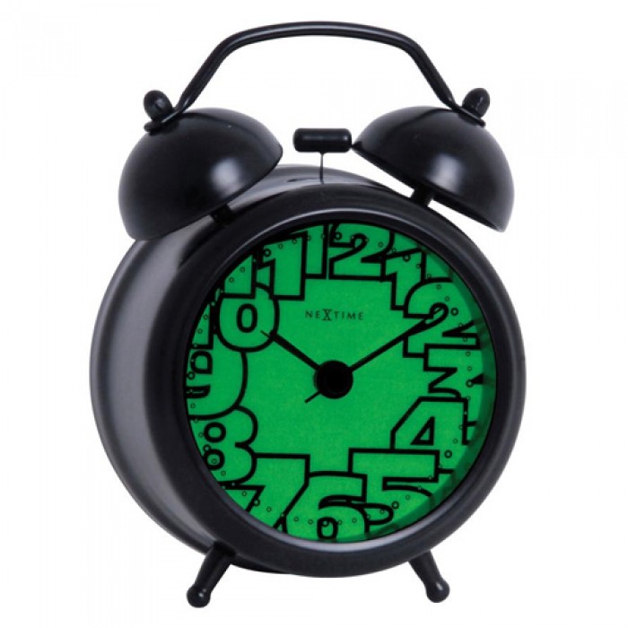 Nextime Black Glow in the Dark Alarm Clock