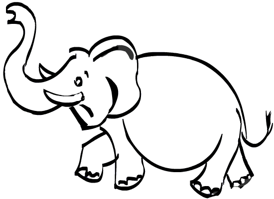 Elephant Drawing For Kids - ClipArt Best