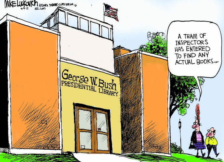 4/4 Luckovich cartoon: Book report | www.myajc.com