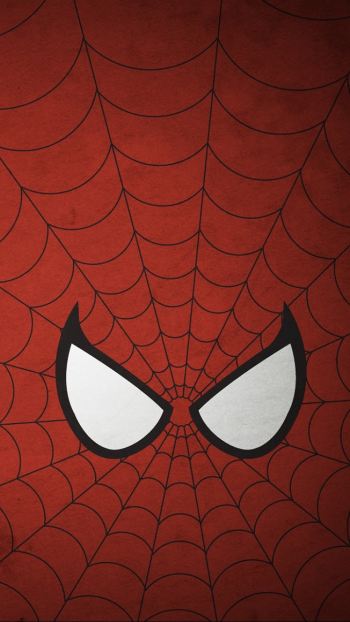 Spiderman Face and web Galaxy S3 Wallpaper (720x1280)