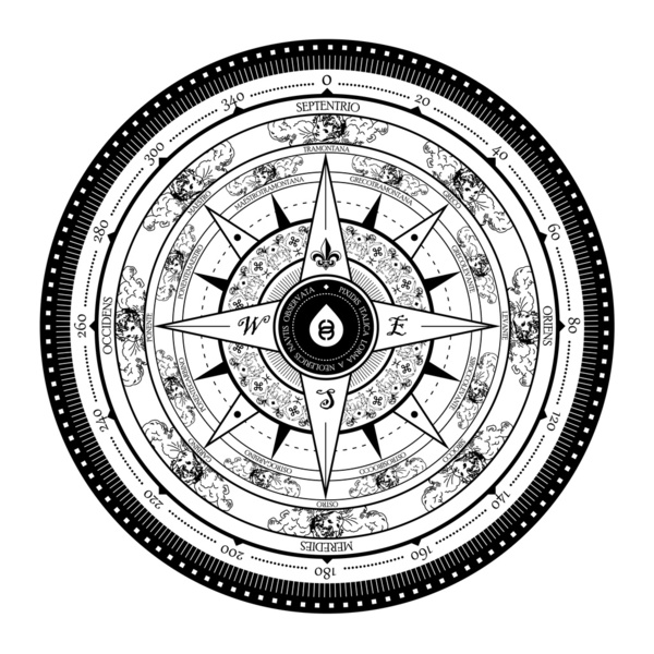 Compass Rose Art Print by 83 Drops | Society6