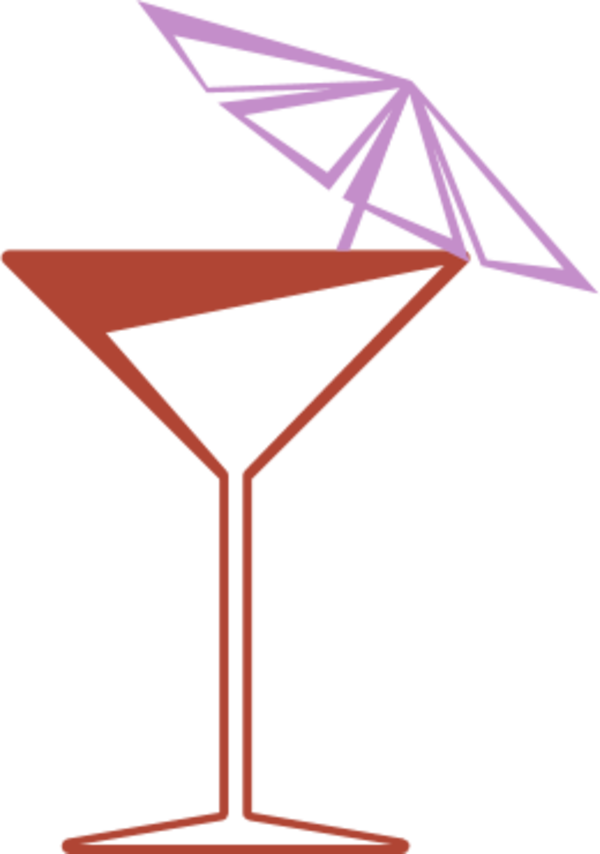 martini glass - vector Clip Art
