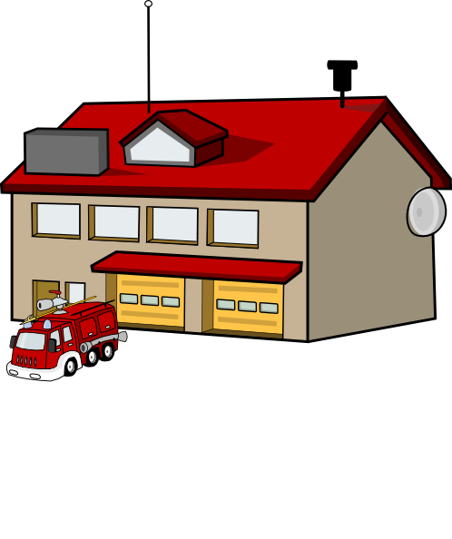 Firehouse Clip Art at Clker.com - vector clip art online, royalty ...