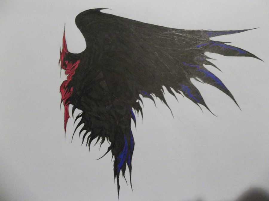 Dark Angel Wings Drawing Anime - Gallery