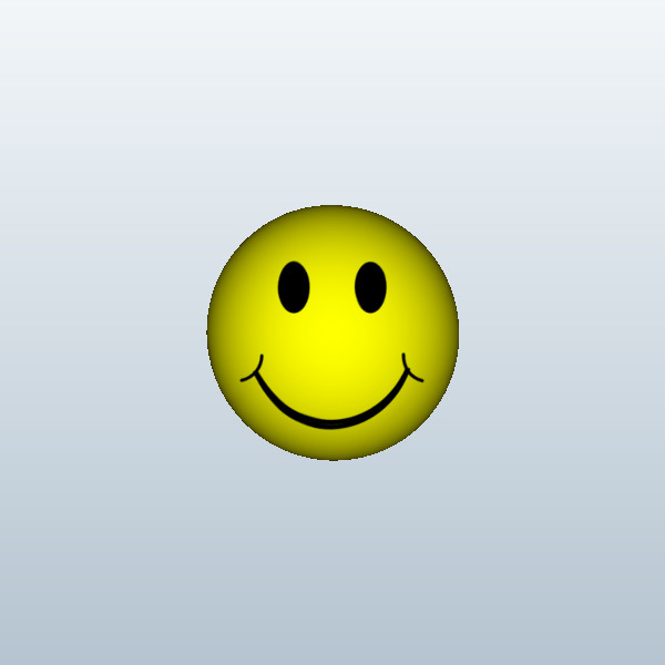 smiley face 3D Model Made with 123D 123D Sculpt