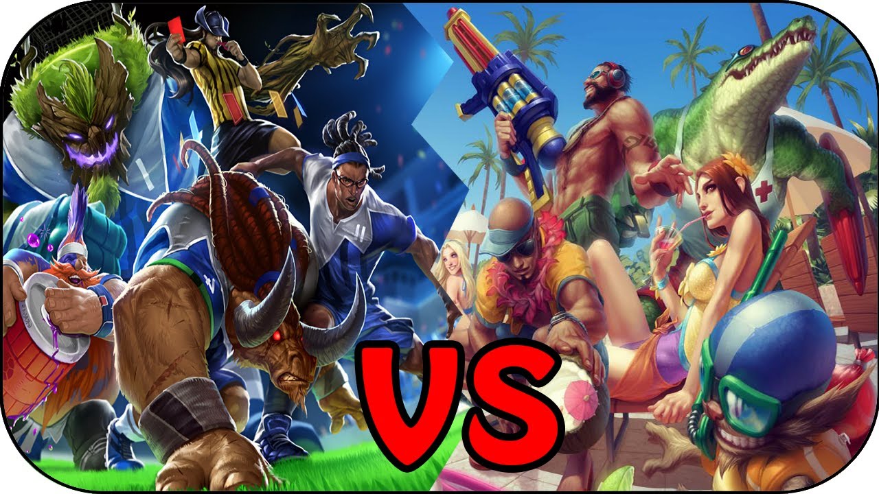 FOOTBALL vs POOL PARTY - 5v5 Skin Battle Gameplay [Ger] - YouTube